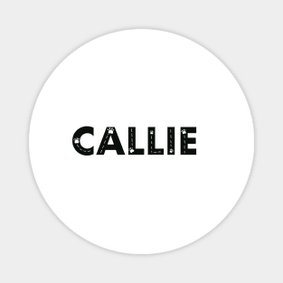 Callie cat name made of hand drawn paw prints Magnet